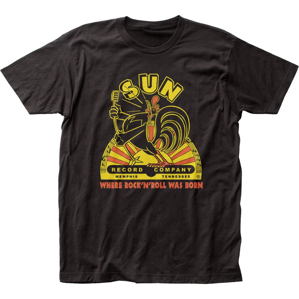 Sun Records Singing Logo Mens T Shirt Black Retro Pop Classics