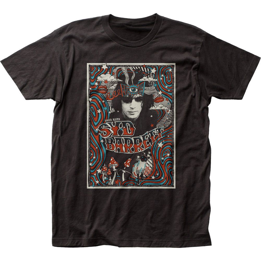 Syd Barrett Melty Poster Mens T Shirt Black Retro Pop Classics
