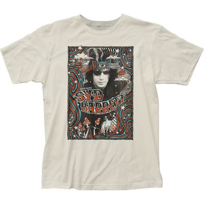 Syd Barrett Melty Poster Mens T Shirt Vintage White Retro Pop Classics