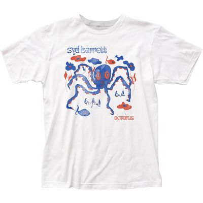 Syd Barrett Octopus Mens T Shirt White Retro Pop Classics
