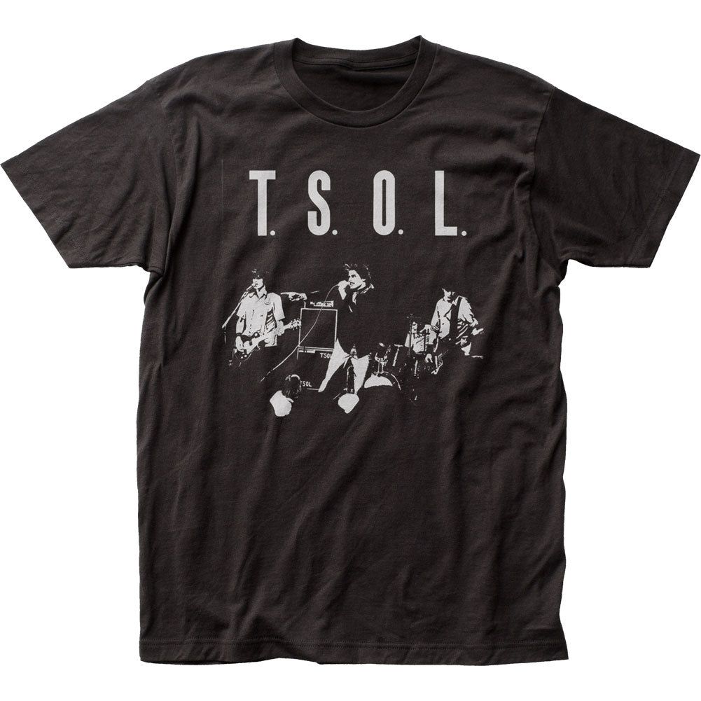 T.S.O.L. EP Cover Mens T Shirt Black Retro Pop Classics
