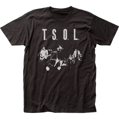 T.S.O.L. EP Cover Mens T Shirt Black Retro Pop Classics