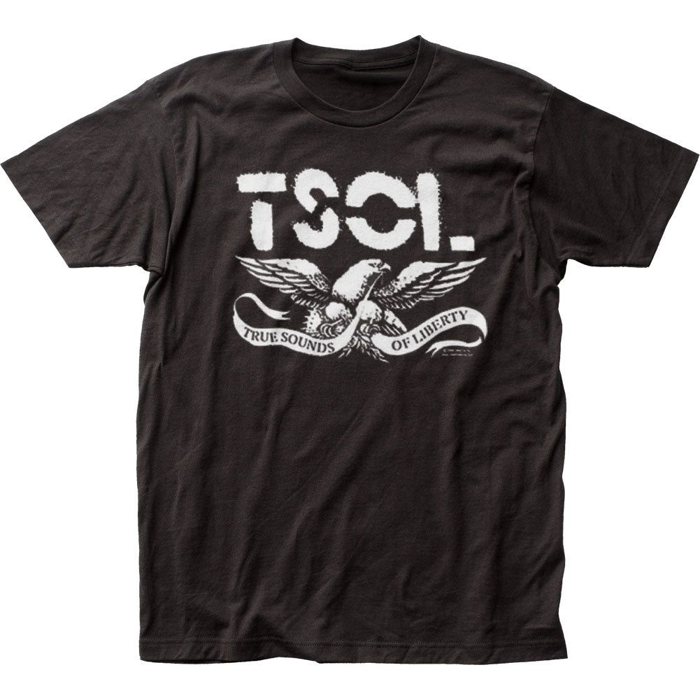 T.S.O.L. Eagle Mens T Shirt Black Retro Pop Classics