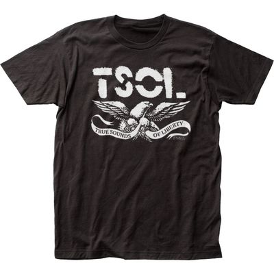 T.S.O.L. Eagle Mens T Shirt Black Retro Pop Classics