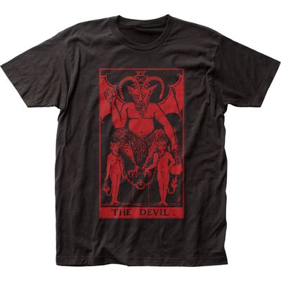 Tarot The Devil Mens T Shirt Black Retro Pop Classics