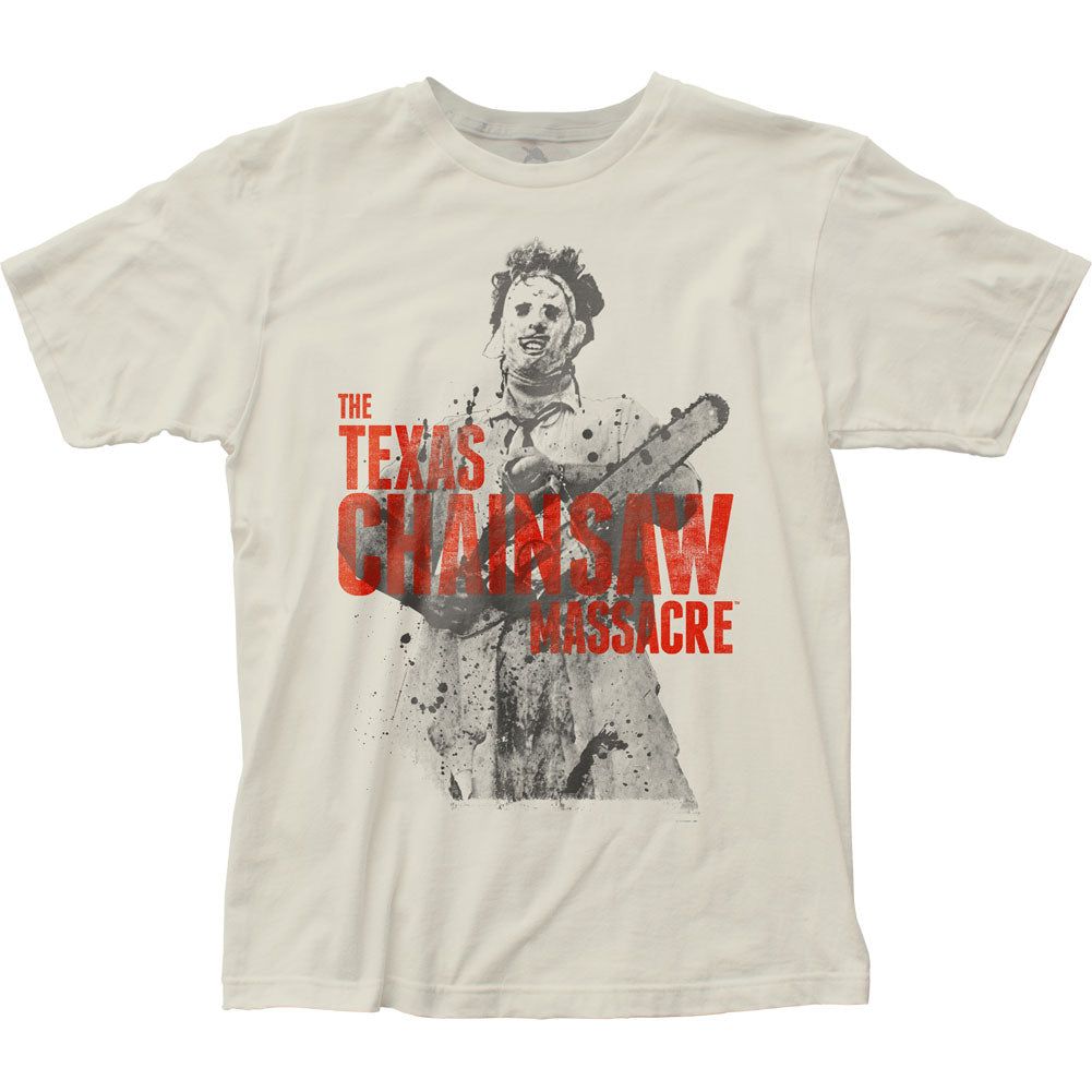 Texas Chainsaw Massacre Leatherface Mens T Shirt Vintage White Retro Pop Classics
