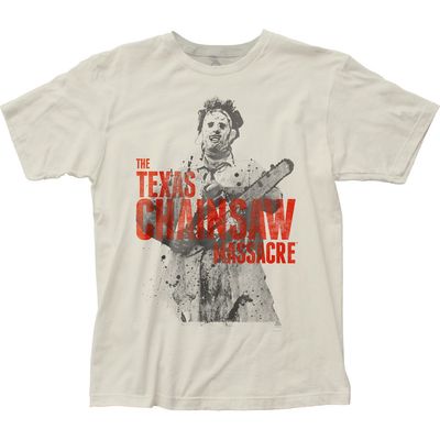Texas Chainsaw Massacre Leatherface Mens T Shirt Vintage White Retro Pop Classics
