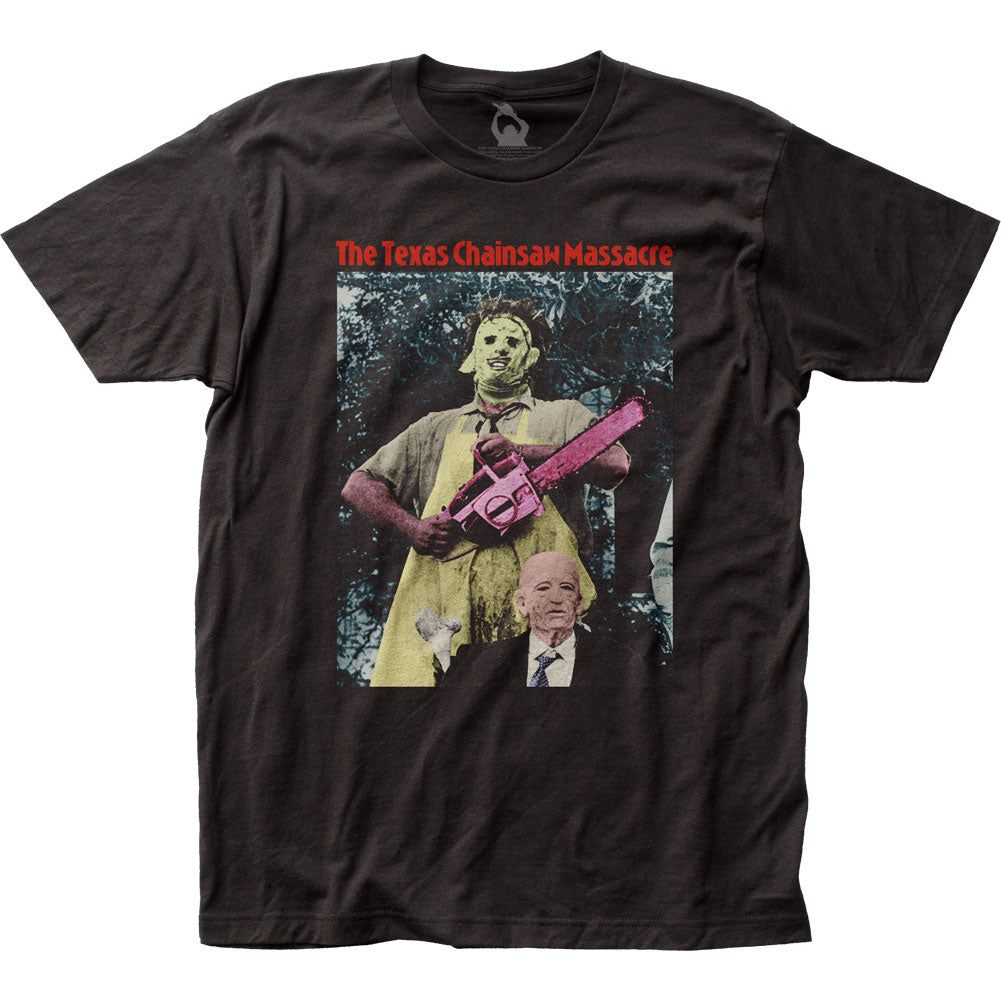 Texas Chainsaw Massacre TCM Recolor Mens T Shirt Black Retro Pop Classics
