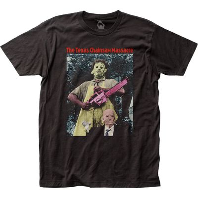 Texas Chainsaw Massacre TCM Recolor Mens T Shirt Black Retro Pop Classics