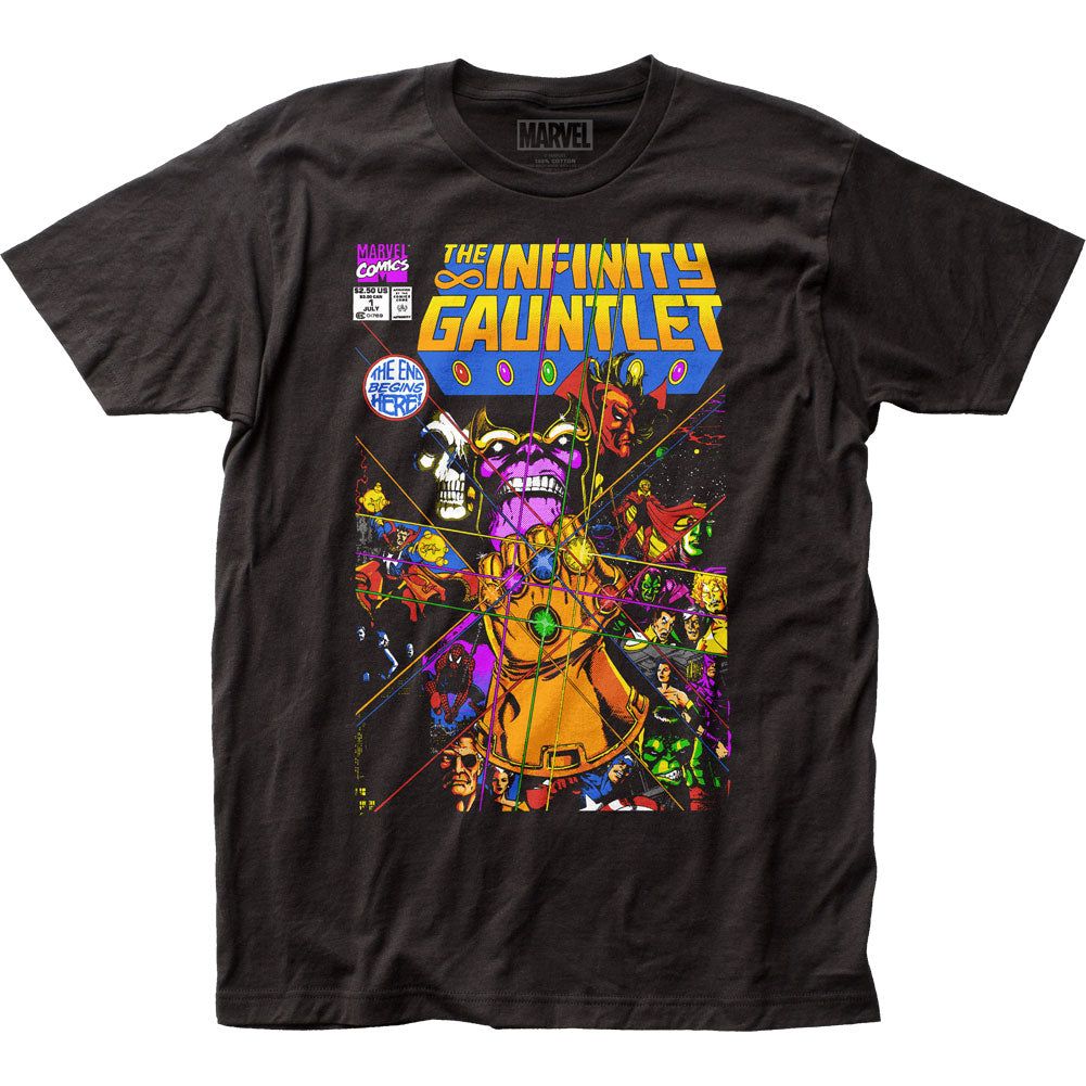 Thanos The Infinity Gauntlet Mens T Shirt Black Retro Pop Classics