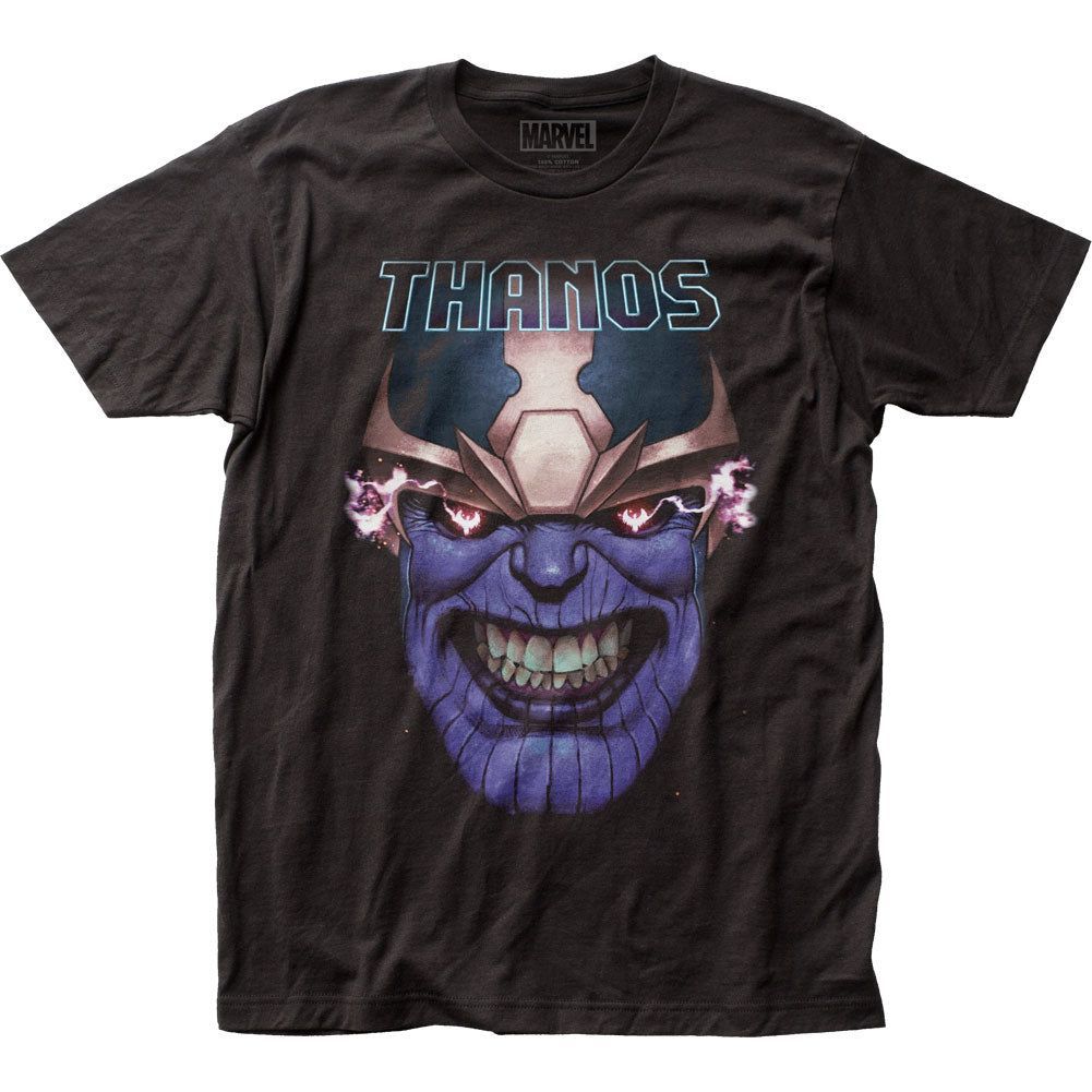 Thanos Teeth Clenched Mens T Shirt Black Retro Pop Classics