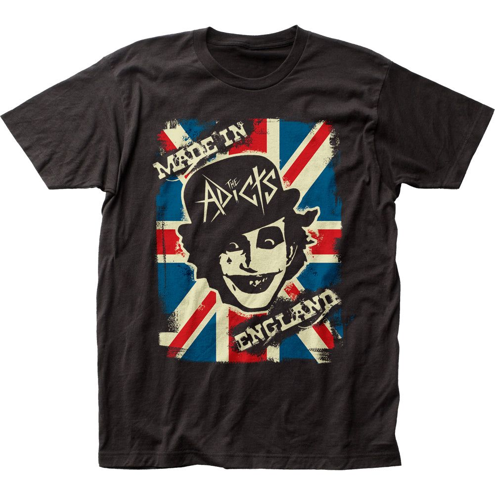 The Adicts Made in England Mens T Shirt Black Retro Pop Classics