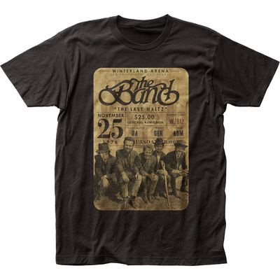 The Band Concert Ticket Mens T Shirt Black Retro Pop Classics