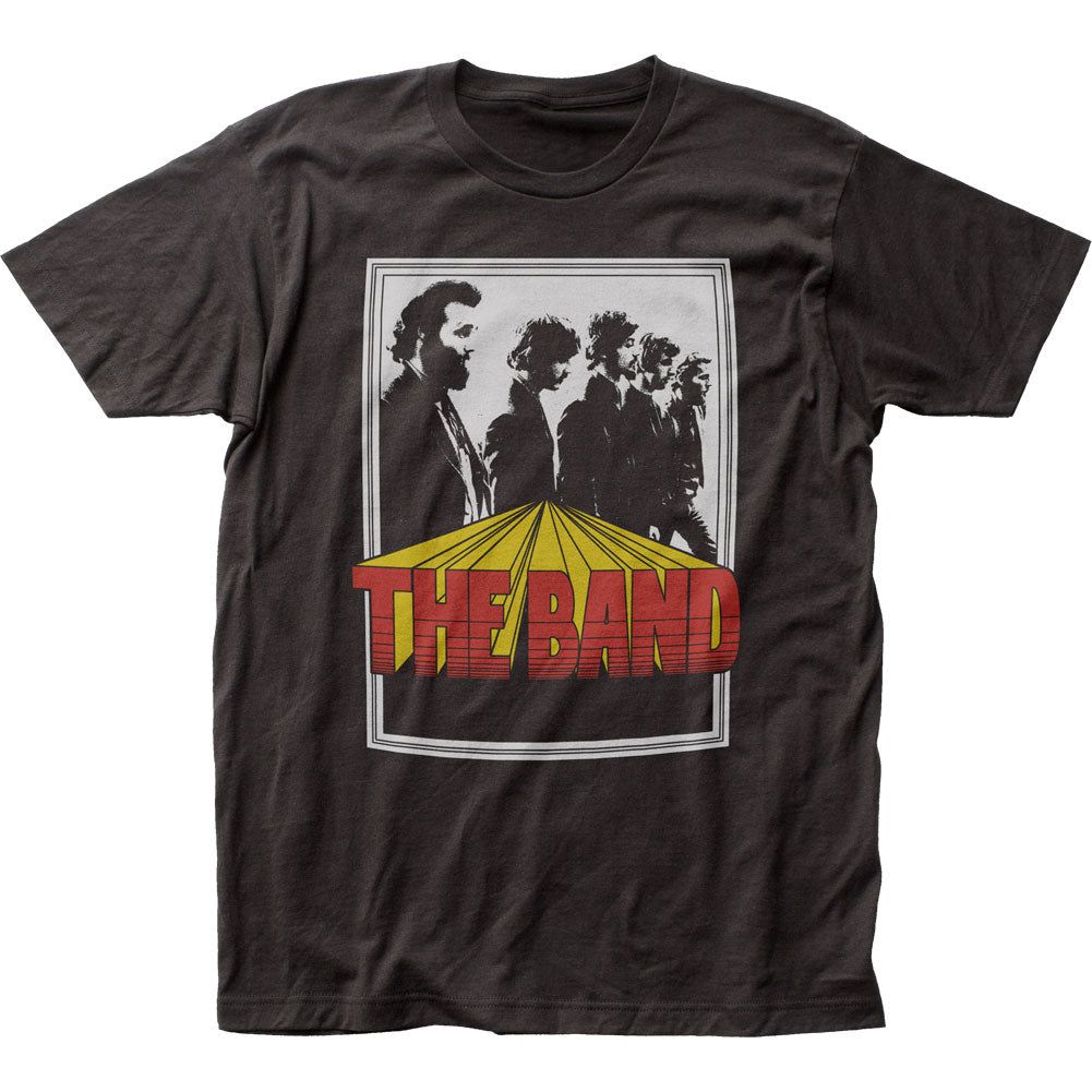 The Band Poster Mens T Shirt Black Retro Pop Classics