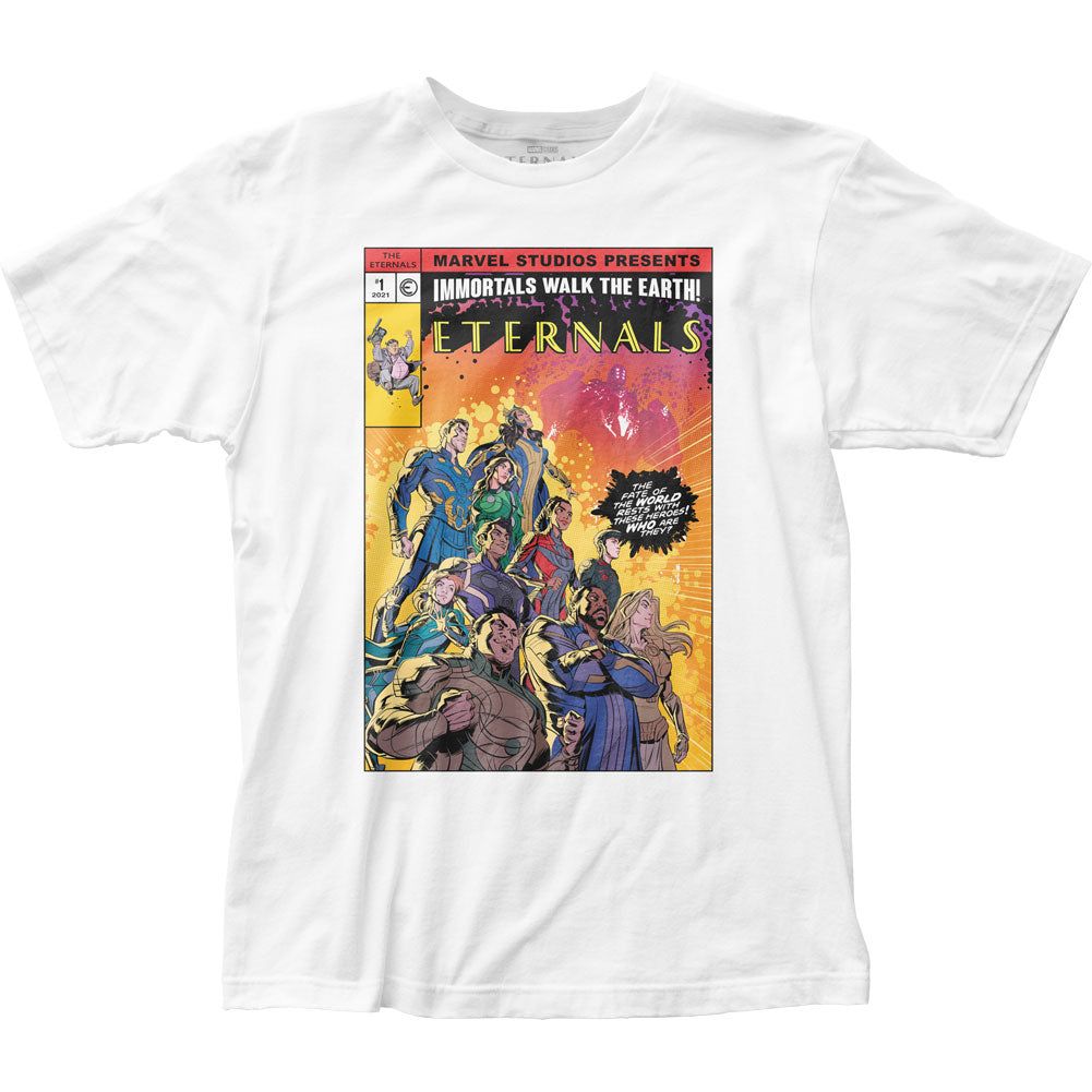 The Eternals Retro Comic Who Are They? Mens T Shirt White Retro Pop Classics