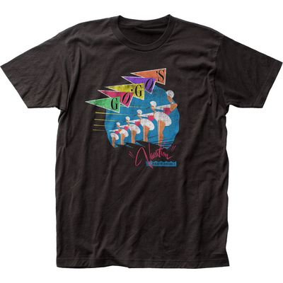 The Go-Gos Vacation Skiiers Mens T Shirt Black Retro Pop Classics
