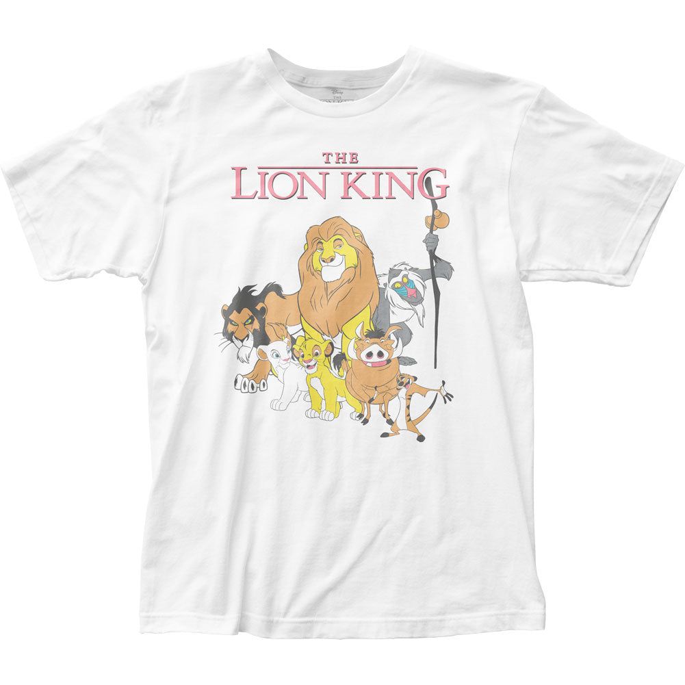 The Lion King Retro Collage Mens T Shirt White Retro Pop Classics