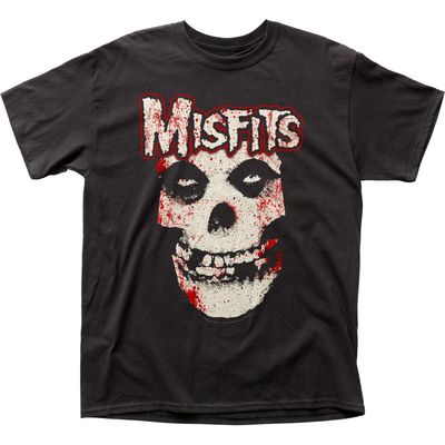 The Misfits Bloody Skull Mens T Shirt Black Retro Pop Classics