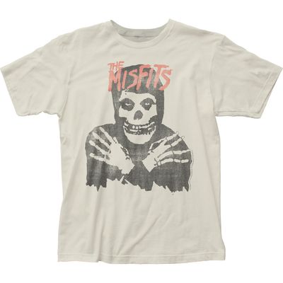 The Misfits Classic Skull Mens T Shirt Vintage White Retro Pop Classics