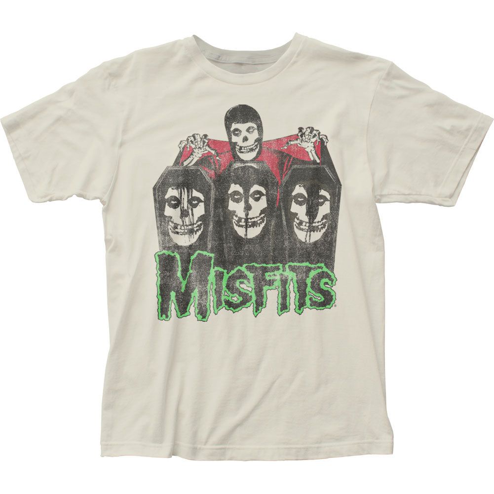 The Misfits Evil Live 22 Mens T Shirt Vintage White Retro Pop Classics