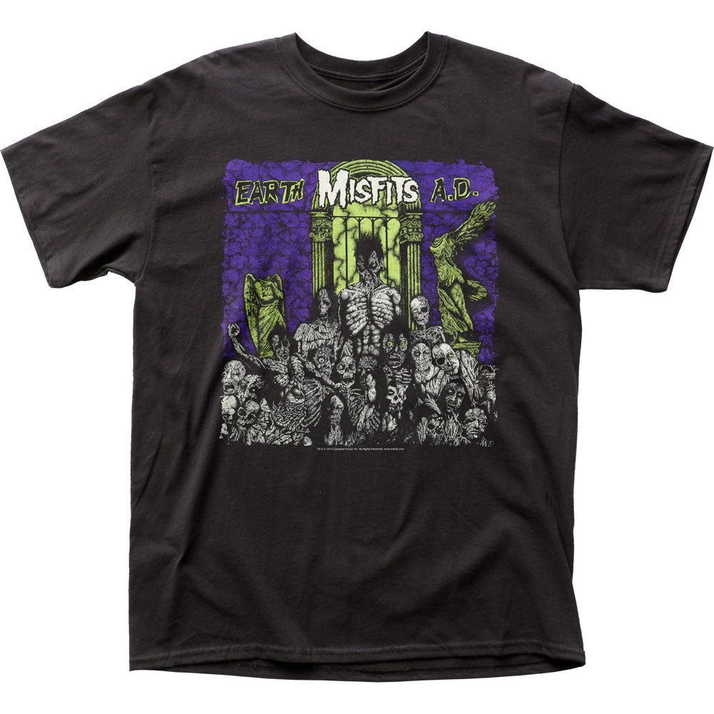 The Misfits Earth A.D. Mens T Shirt Black Retro Pop Classics