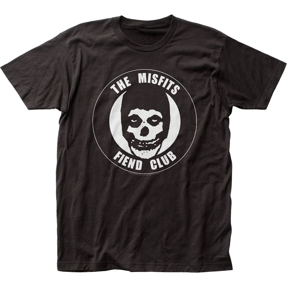 The Misfits Fiend Club Black Mens T Shirt Black Retro Pop Classics