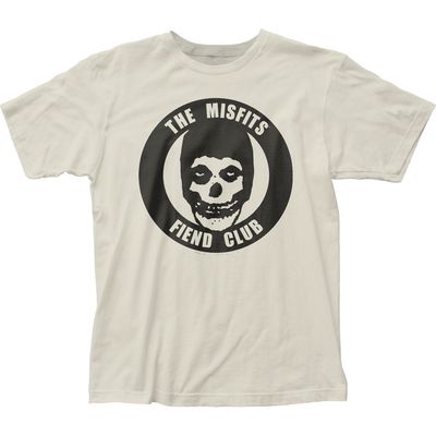The Misfits Fiend Club White Mens T Shirt Vintage White Retro Pop Classics