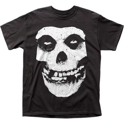 The Misfits Skull &amp; Logo Mens T Shirt Black Retro Pop Classics