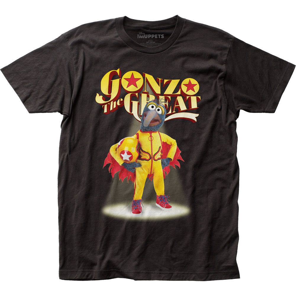 The Muppets Gonzo The Great Mens T Shirt Black Retro Pop Classics