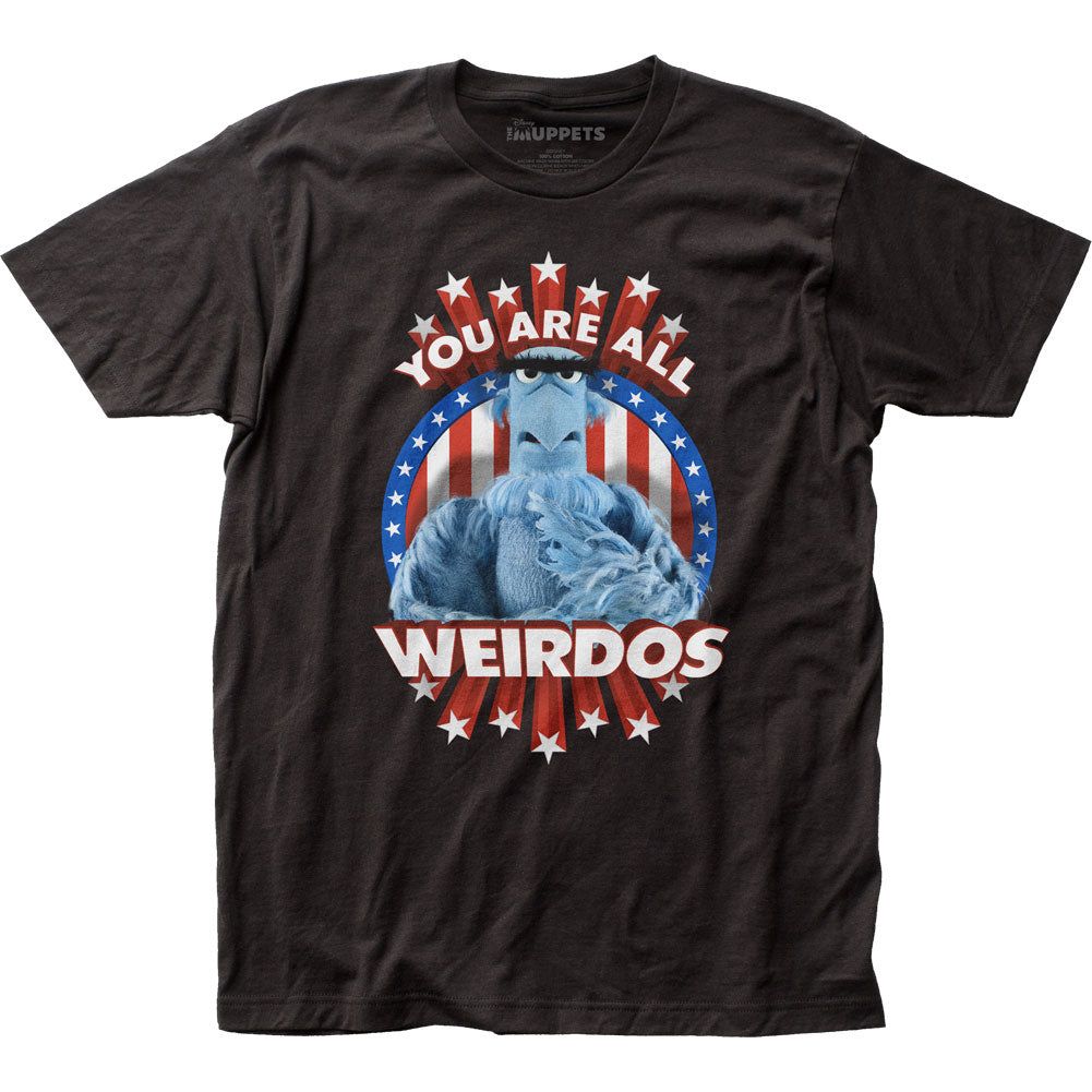 The Muppets Weirdos Mens T Shirt Black Retro Pop Classics