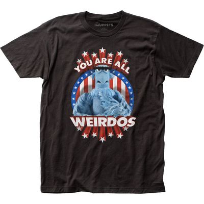 The Muppets Weirdos Mens T Shirt Black Retro Pop Classics