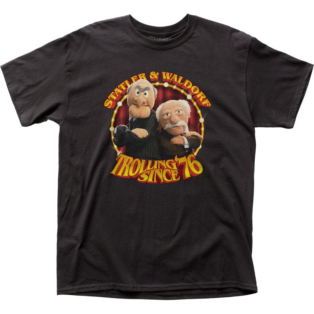The Muppets Trollin Since 76 Mens T Shirt Black Retro Pop Classics