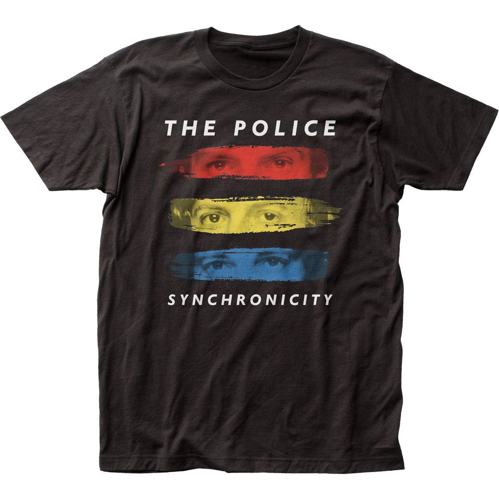 The Police Ghost Synchronicity Concert Mens T Shirt Black Retro Pop Classics