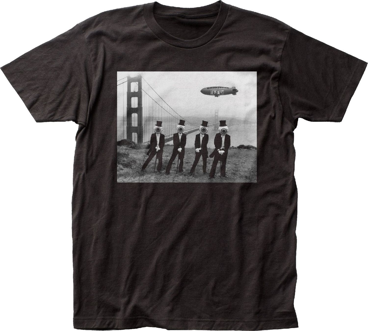 The Residents Golden Gate Bridge Mens T Shirt Black Retro Pop Classics