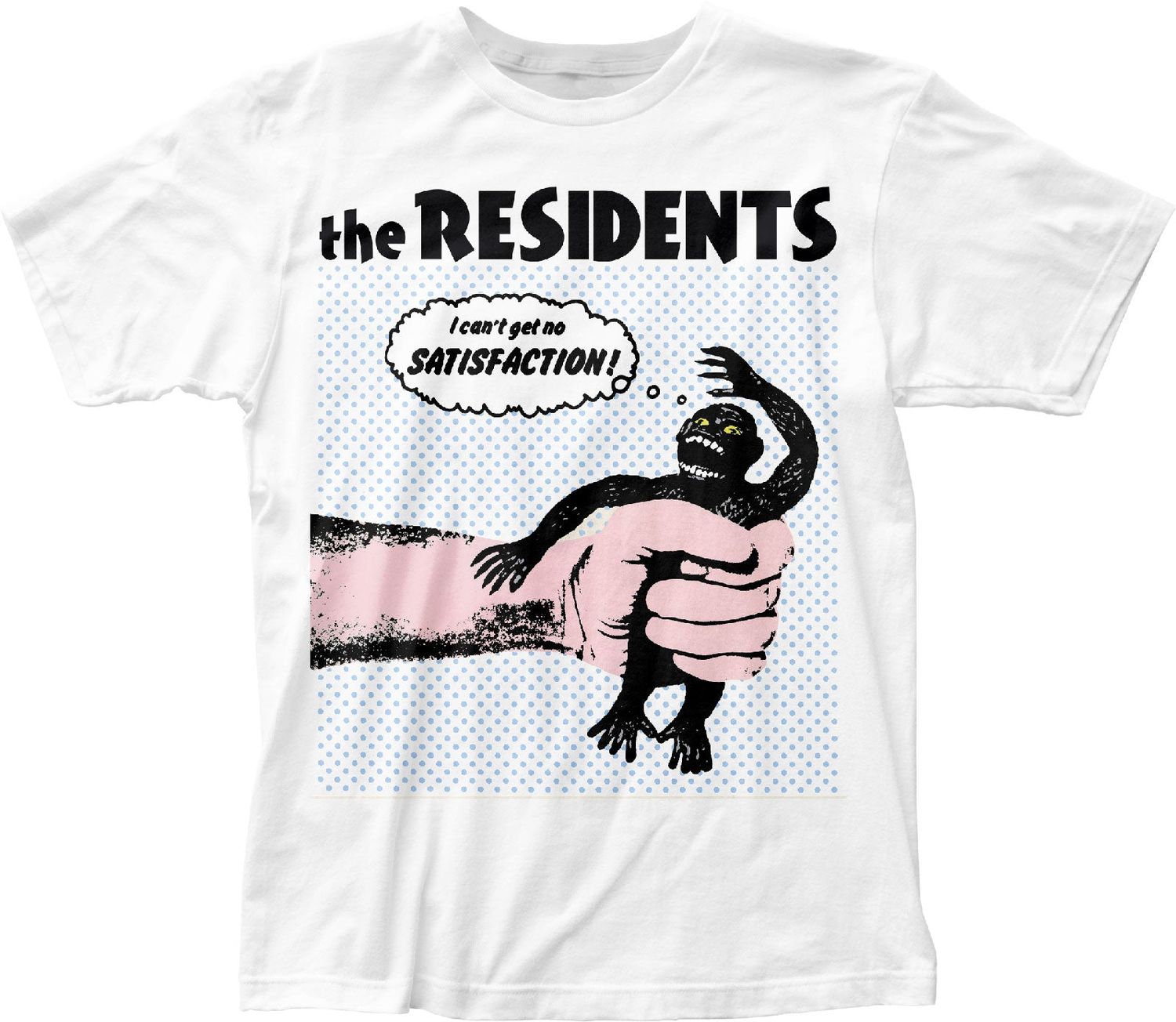 The Residents No Satisfaction Mens T Shirt White Retro Pop Classics