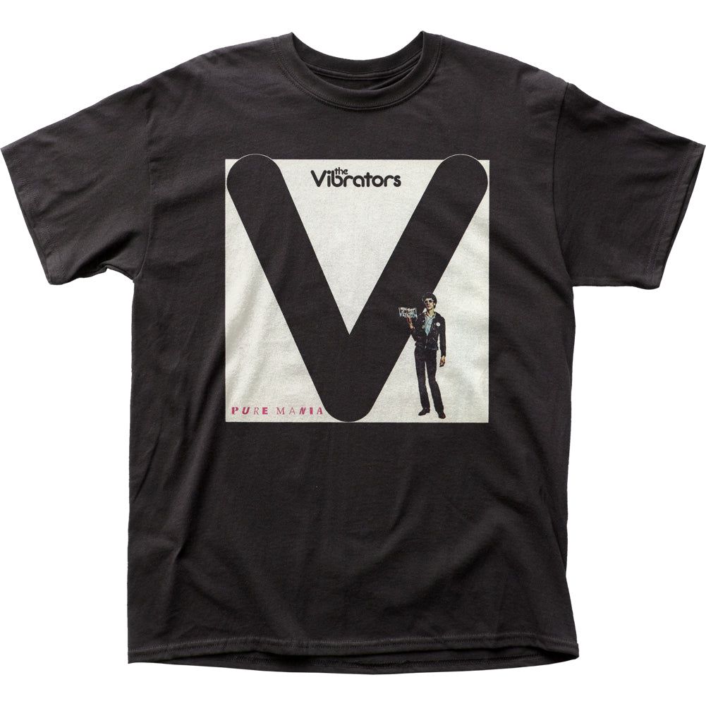 The Vibrators Pure Mania Mens T Shirt Black Retro Pop Classics
