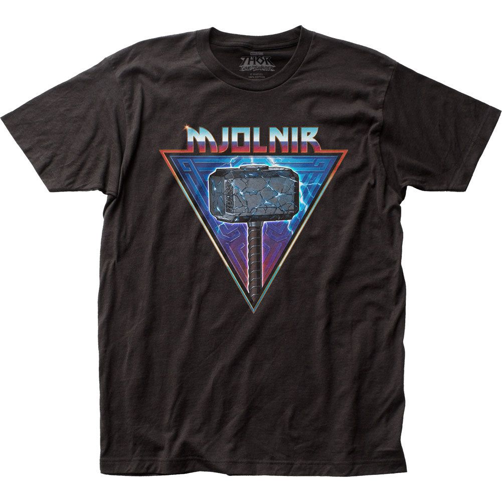 Thor Mjolnir Mens T Shirt Black Retro Pop Classics