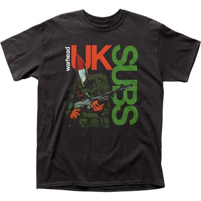 UK Subs Warhead Mens T Shirt Black Retro Pop Classics