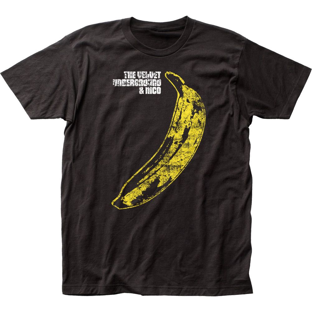 Velvet Underground Distressed Banana Mens T Shirt Black Retro Pop Classics