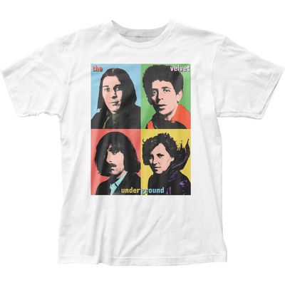 Velvet Underground Pop Art 2 Mens T Shirt White Retro Pop Classics