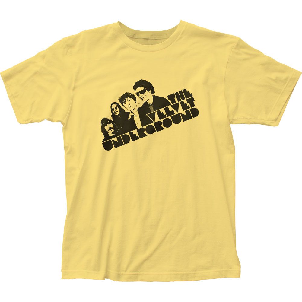 Velvet Underground Tilt Mens T Shirt Yellow Retro Pop Classics