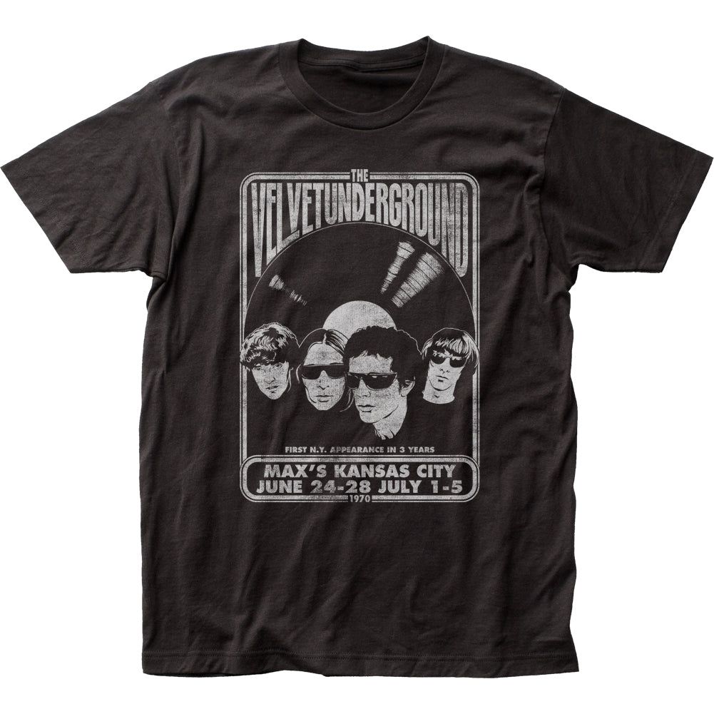 Velvet Underground Velvet Vinyl Mens T Shirt Black Retro Pop Classics