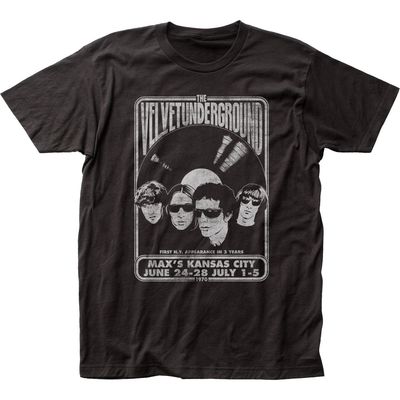Velvet Underground Velvet Vinyl Mens T Shirt Black Retro Pop Classics