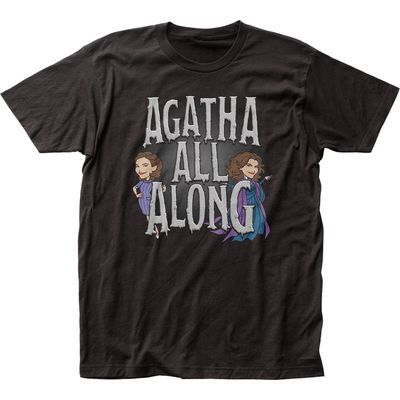 WandaVision Agatha All Along Mens T Shirt Black Retro Pop Classics