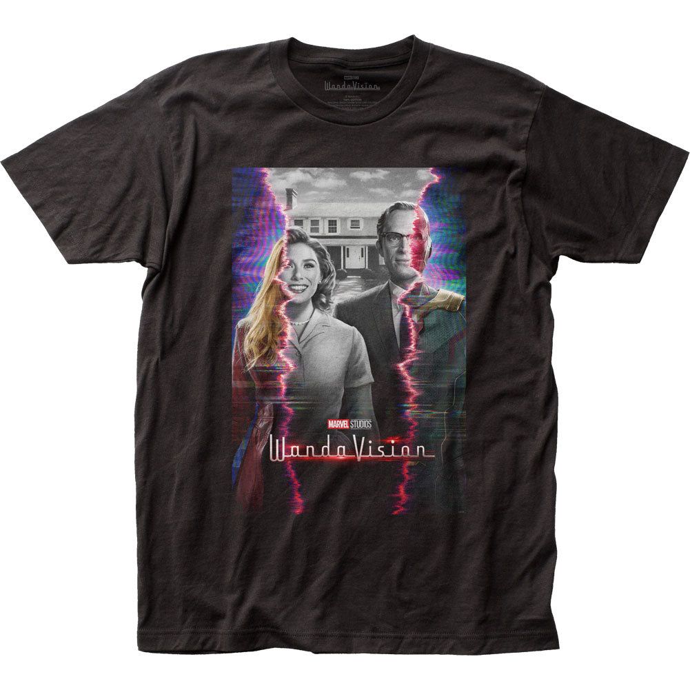 WandaVision Time Glitch Poster Mens T Shirt Black Retro Pop Classics