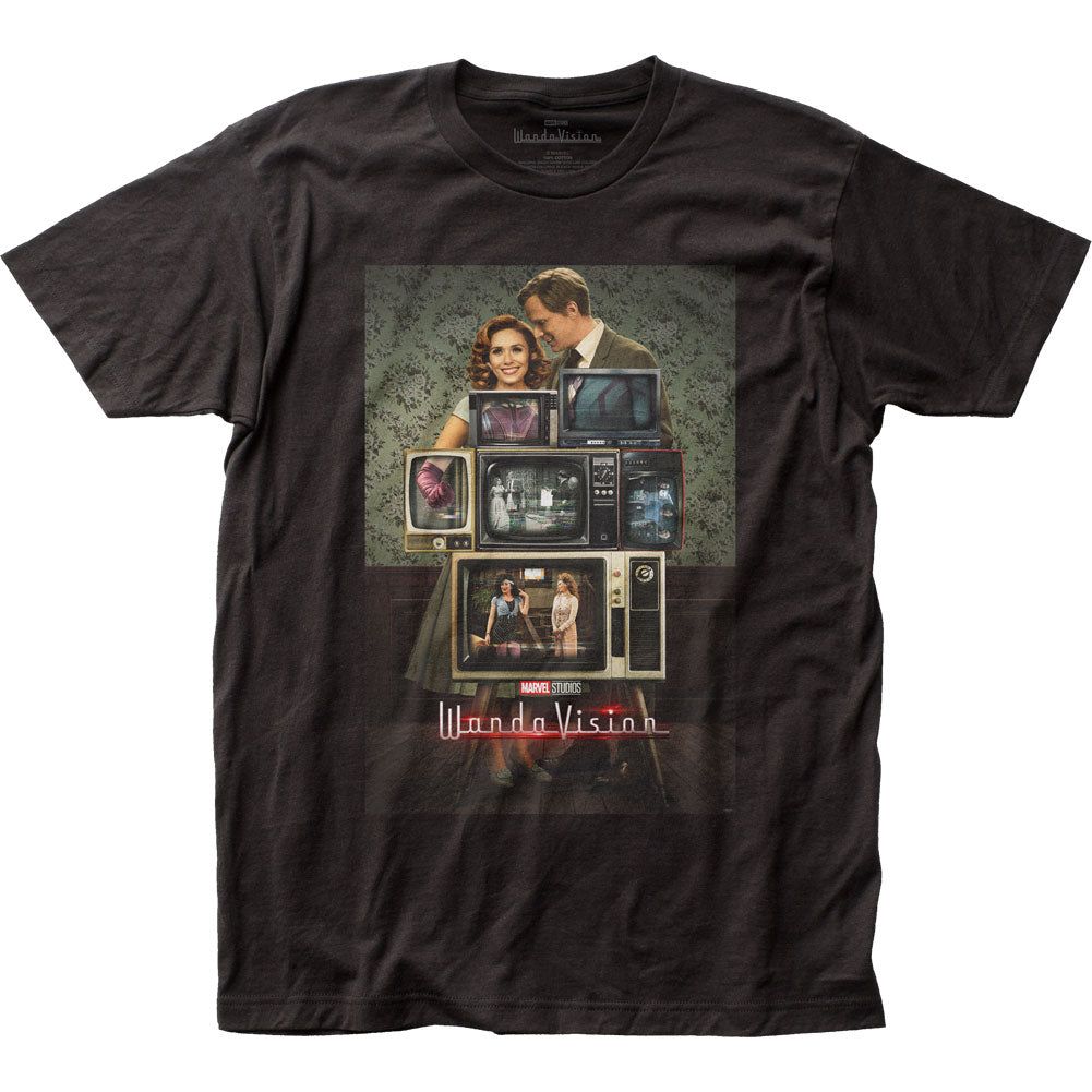 WandaVision TV Poster Mens T Shirt Black Retro Pop Classics