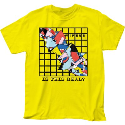 Wipers Is This Real? Mens T Shirt Yellow Retro Pop Classics