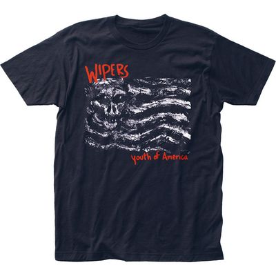 Wipers Youth of America Mens T Shirt Navy Retro Pop Classics