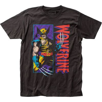 Wolverine Shredded Mens T Shirt Black Retro Pop Classics