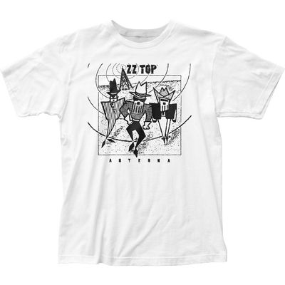 ZZ Top Antenna Mens T Shirt White Retro Pop Classics